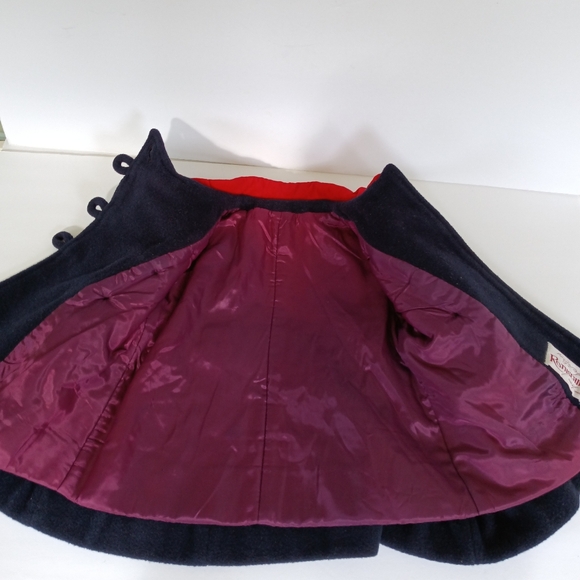 Vintage Rothchild USA Union Made wool Melton Fancy Coat + Brass Crested Buttons - Picture 10 of 14